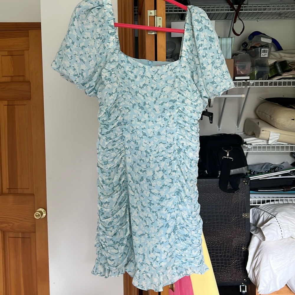 Flirty blue dress